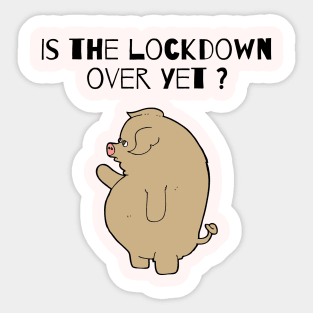 Is the lockdown over yet? Sticker